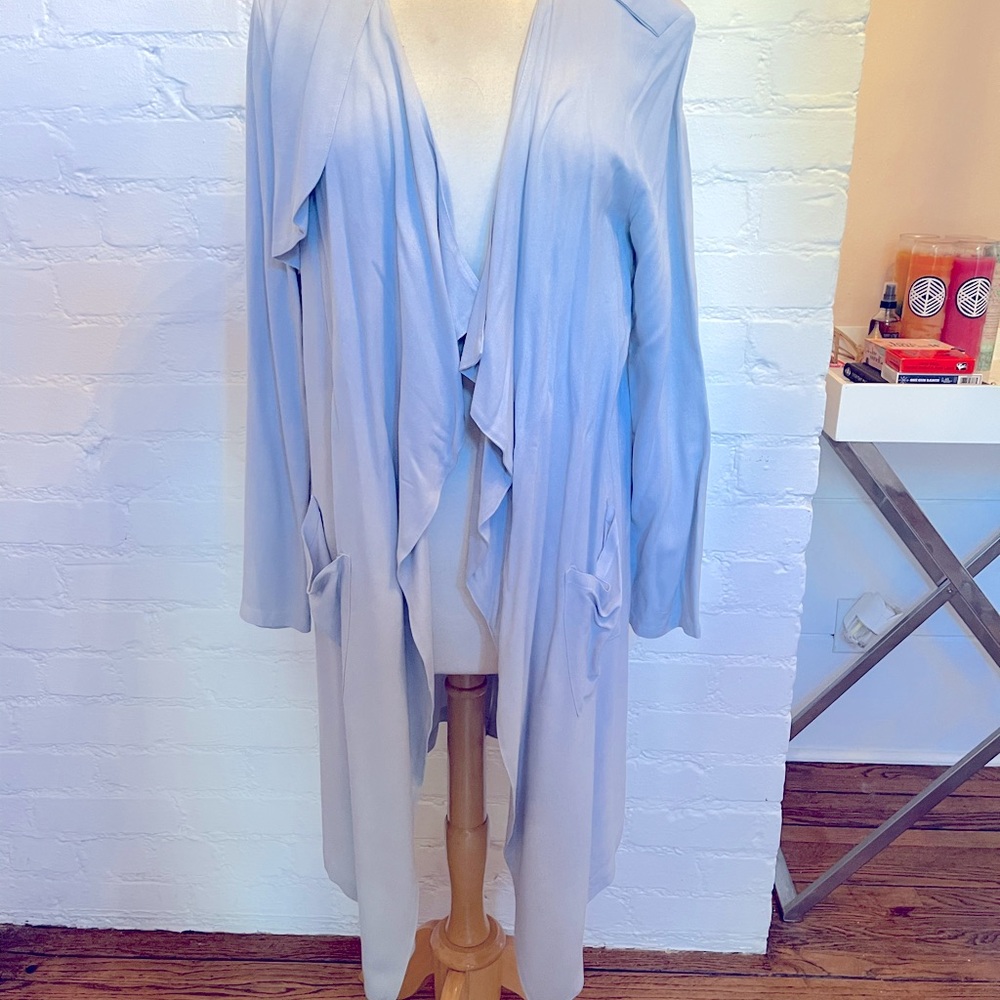 Nasty gal baby Blue duster coat